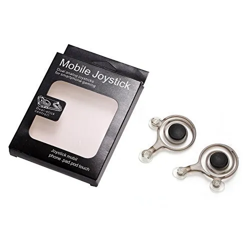 2 PCS 2017 New Hot Mobile Game Joystick Game KESHEE Sucker Paste King Glory Handle Artifact Flat Cell phone Hand Touch Button for Mobile Phone Funny Game Controller(Transparent）