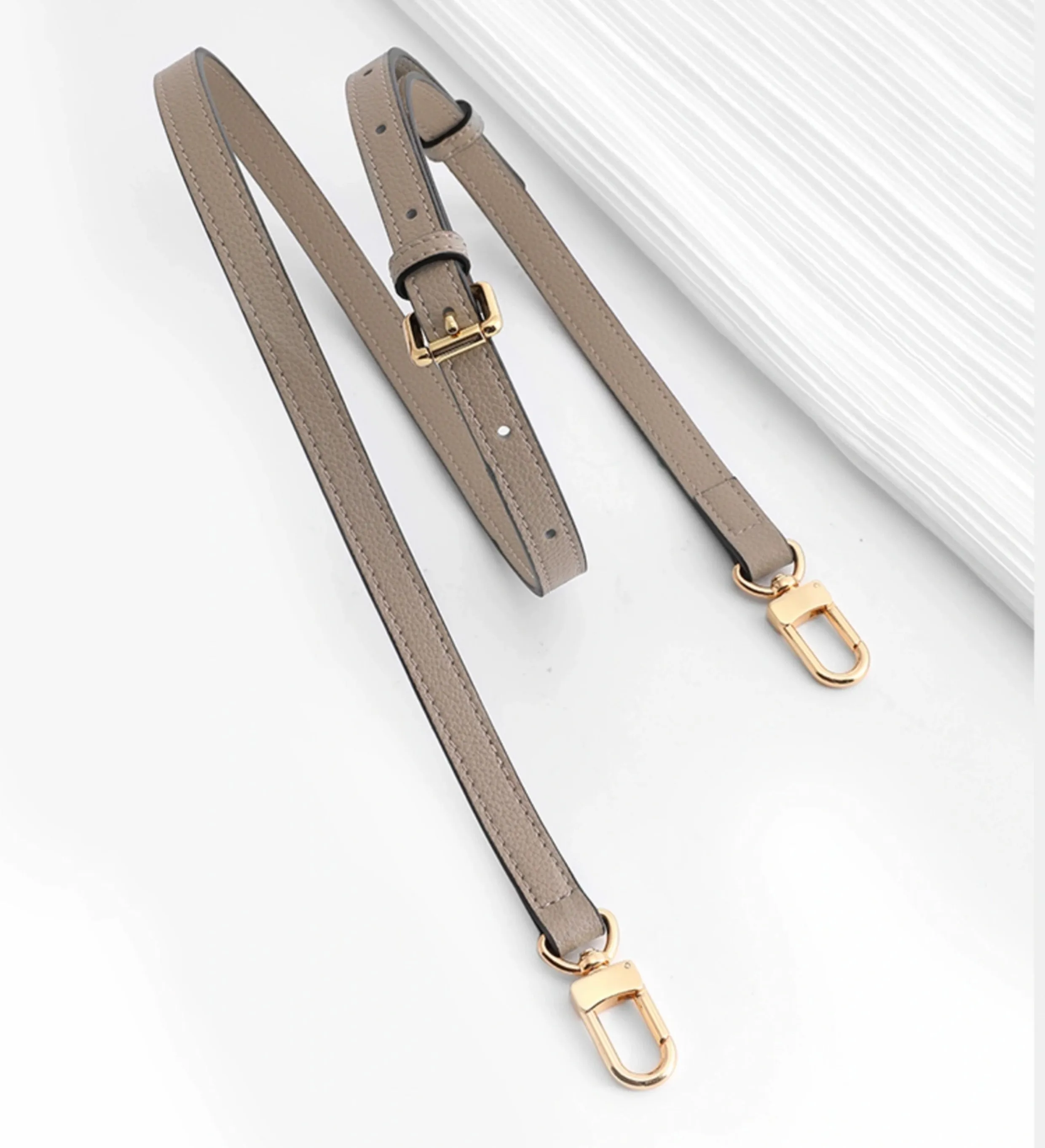 Adjustable crossbody strap replacement for Mini Pochette Accessoires, genuine leather material