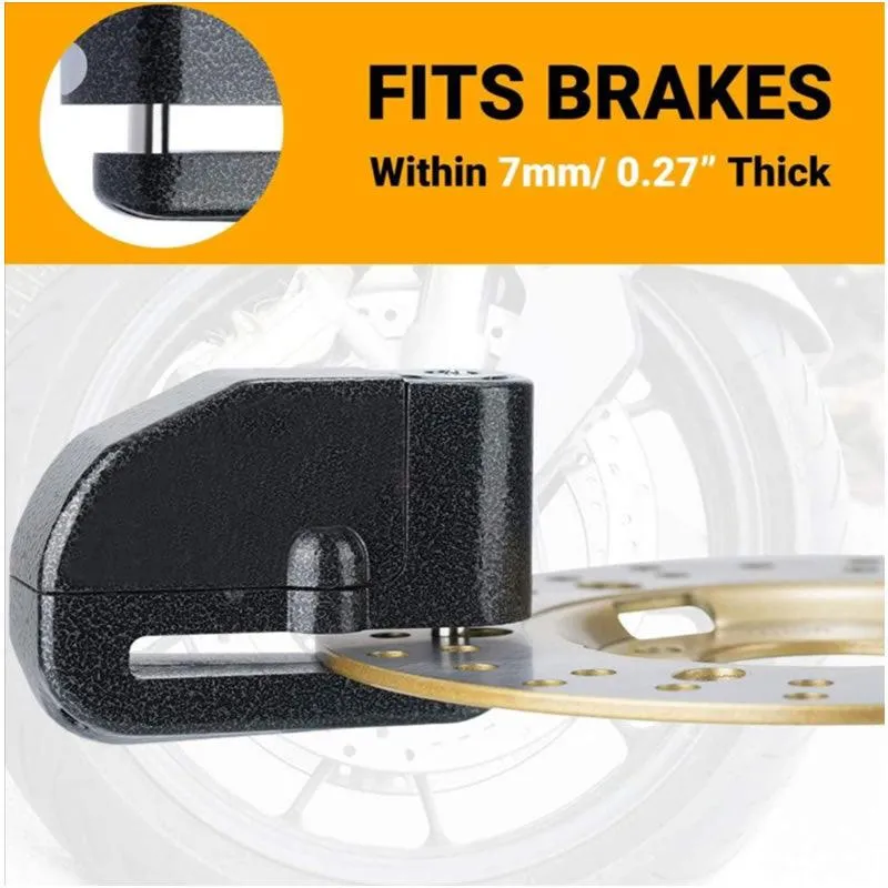 Anti-Theft Disc Brake Lock JG603 Red