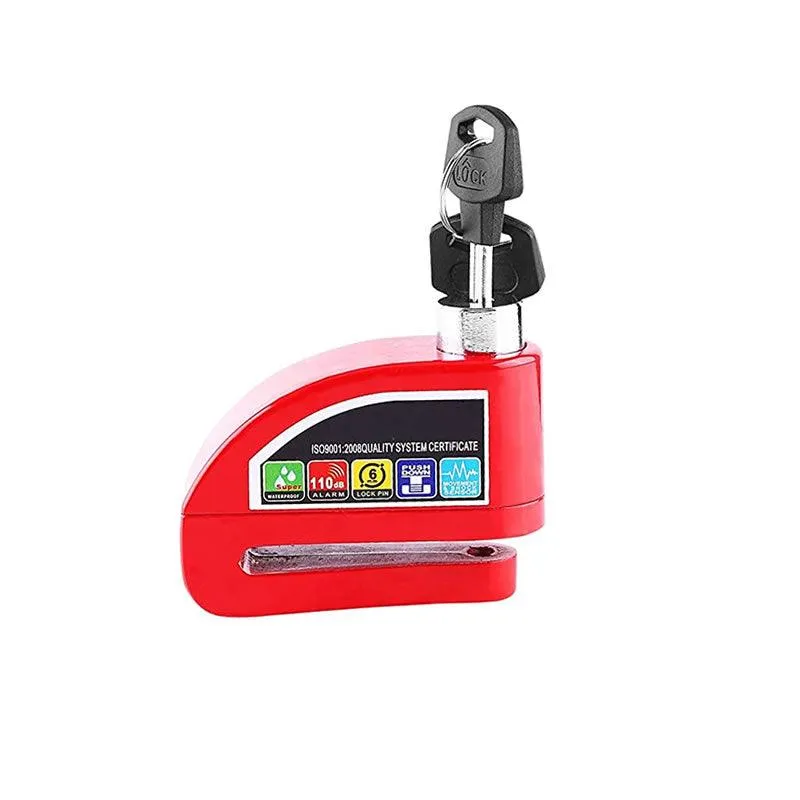 Anti-Theft Disc Brake Lock JG603 Red