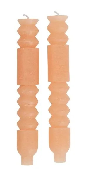 Aria Totem Taper Candle Sticks, Set of 2