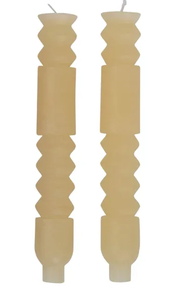 Aria Totem Taper Candle Sticks, Set of 2