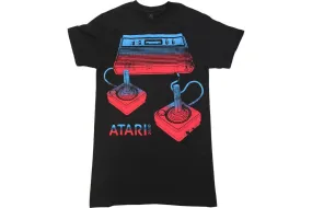 Atari Video Game Console And Joysticks Adult Black T-Shirt