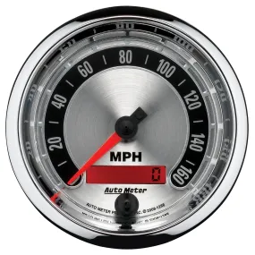 AutoMeter 1288 GAUGE; SPEEDOMETER; 3 3/8in.; 160MPH; ELEC. PROGRAMMABLE; AMERICAN MUSCLE