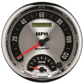AutoMeter 1295 GAUGE; TACH/SPEEDO; 5in.; 160MPH/8K RPM; ELEC. PROGRAM.; AMER. MUSCLE