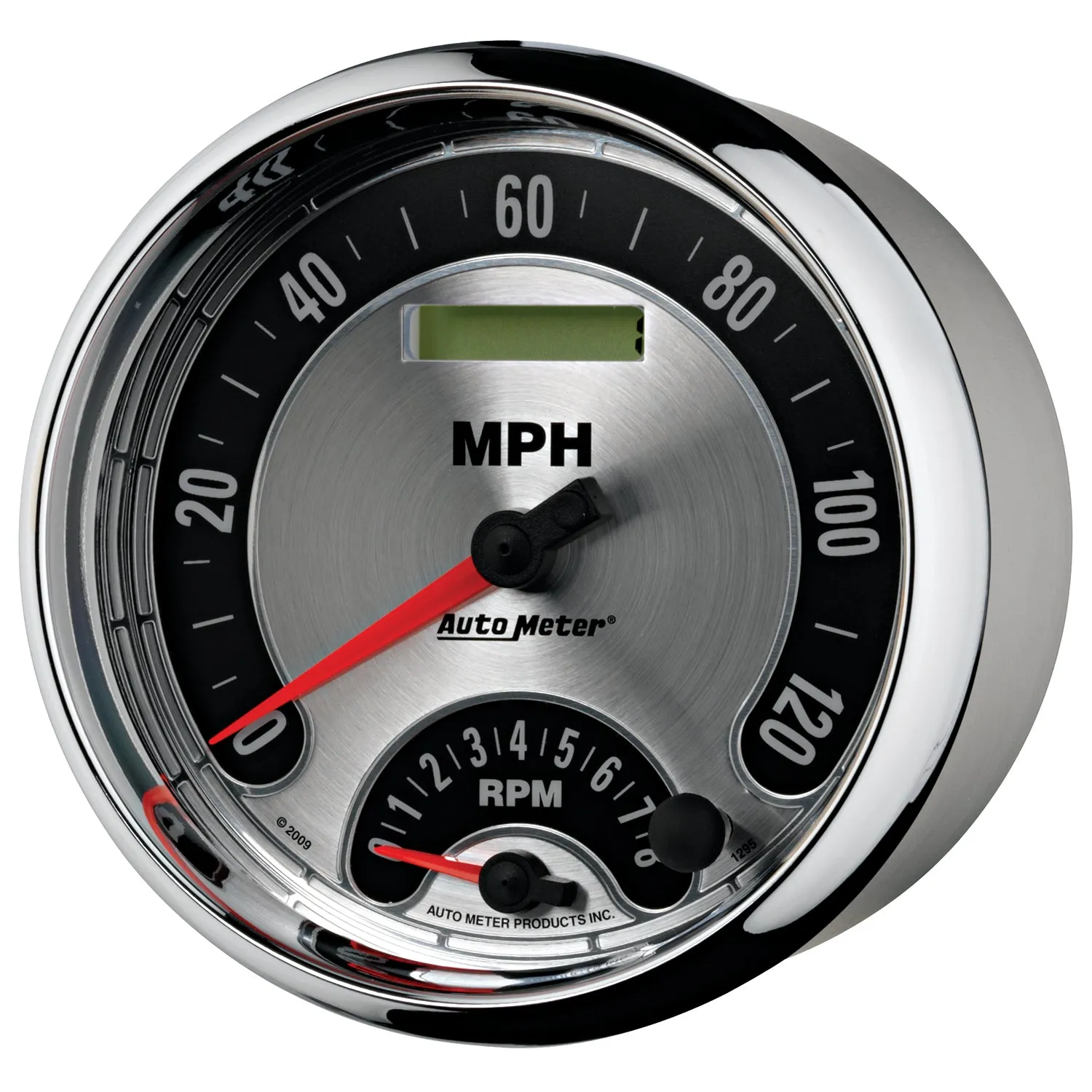 AutoMeter 1295 GAUGE; TACH/SPEEDO; 5in.; 160MPH/8K RPM; ELEC. PROGRAM.; AMER. MUSCLE