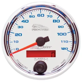 AutoMeter 19342 GAUGE; SPEEDO; 2 5/8in.; 120 MPH; ELEC; CHROME; PRO-CYCLE