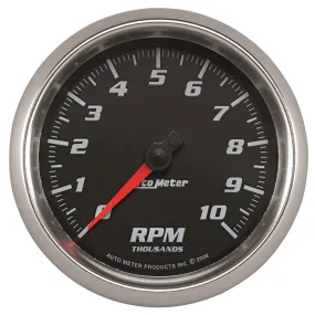 AutoMeter 19698 GAUGE; TACHOMETER; 3 3/8in.; 10K RPM; BLACK; PRO-CYCLE