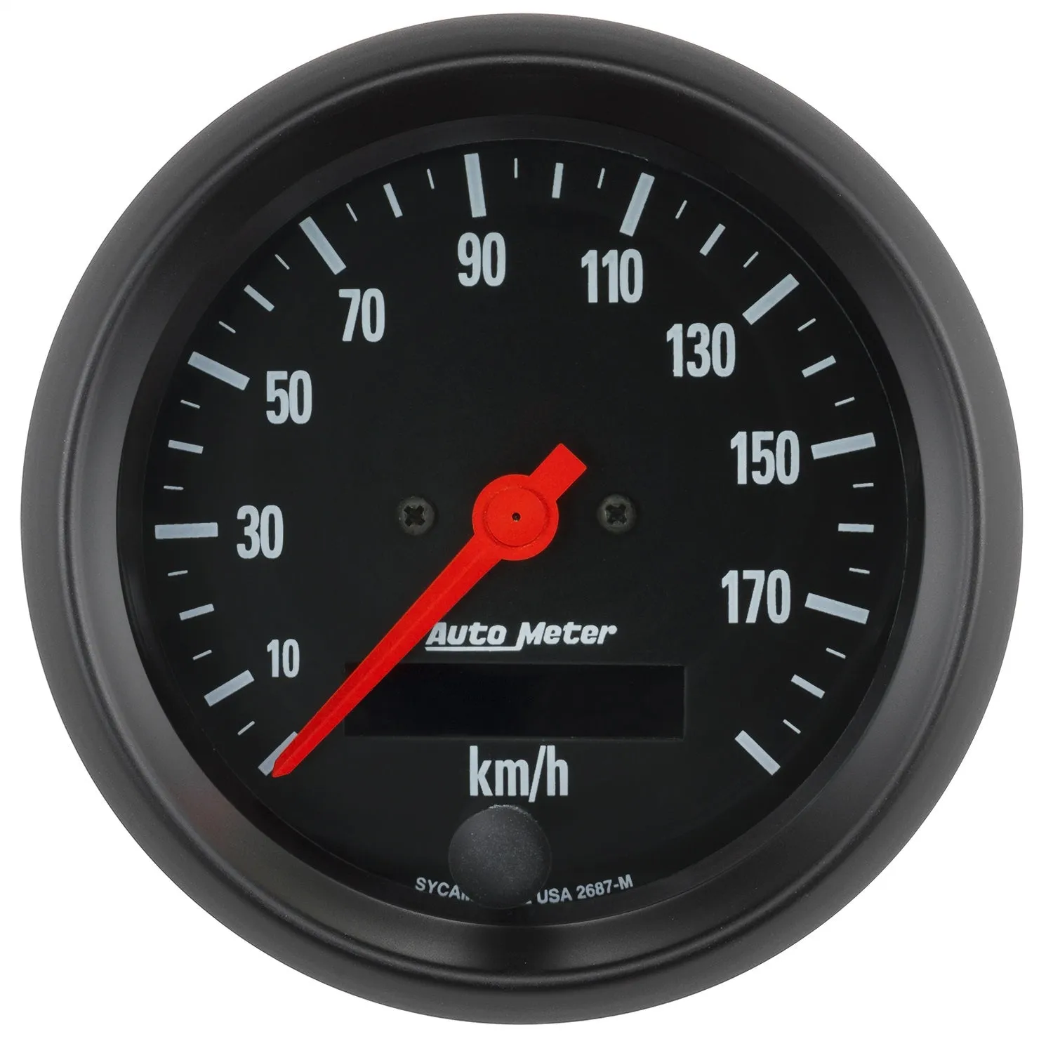 AutoMeter 2687-M GAUGE; SPEEDOMETER; 3 3/8in.; 190KM/H; ELEC. PROG. W/LCD ODO; Z-SERIES