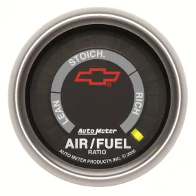 AutoMeter 3675-00406 GAUGE; AIR/FUEL RATIO-NARROWBAND; 2 1/16in.; LEAN-RICH; LED ARRAY; CHEVY RED BOW