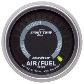 AutoMeter 3675 GAUGE; AIR/FUEL RATIO-NARROWBAND; 2 1/16in.; LEAN-RICH; LED ARRAY; SPORT-COMP II