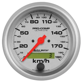 AutoMeter 4487-M GAUGE; SPEEDOMETER; 3 3/8in.; 190KM/H; ELEC. PROG. W/LCD ODO; ULTRA-LITE