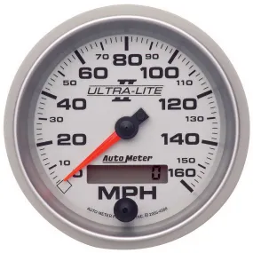 AutoMeter 4988 GAUGE; SPEEDOMETER; 3 3/8in.; 160MPH; ELEC. PROGRAMMABLE; ULTRA-LITE II