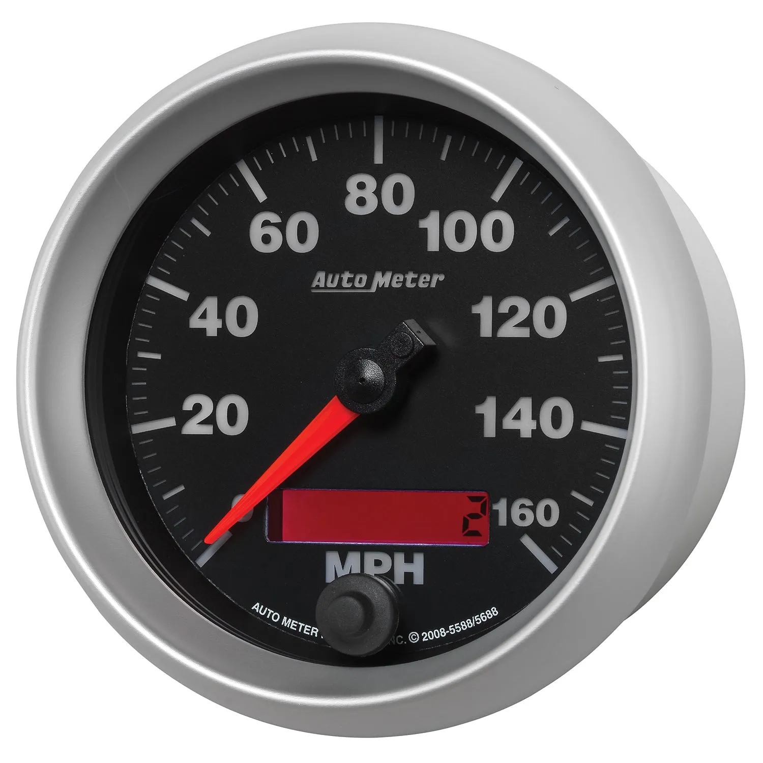 AutoMeter 5688 GAUGE; SPEEDOMETER; 3 3/8in.; 160MPH; ELEC. PROGRAMMABLE; ELITE