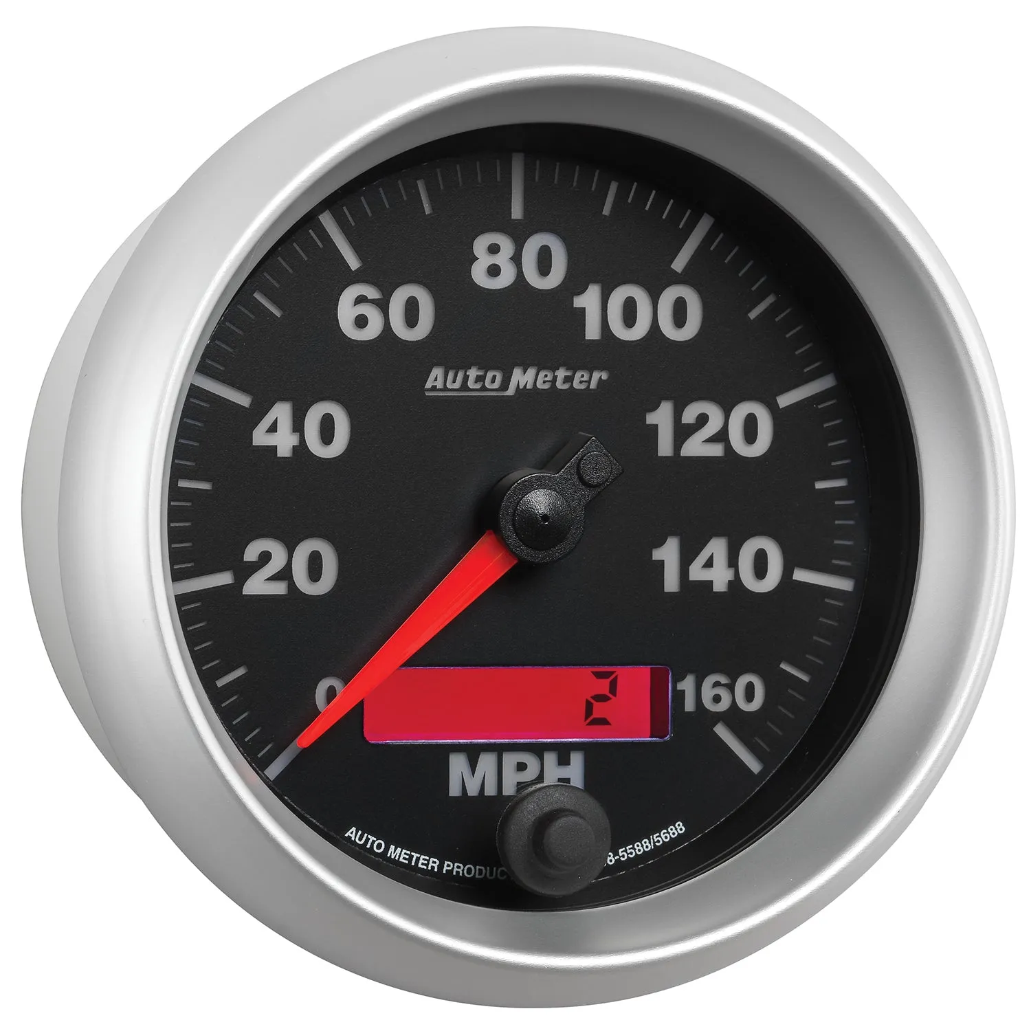 AutoMeter 5688 GAUGE; SPEEDOMETER; 3 3/8in.; 160MPH; ELEC. PROGRAMMABLE; ELITE