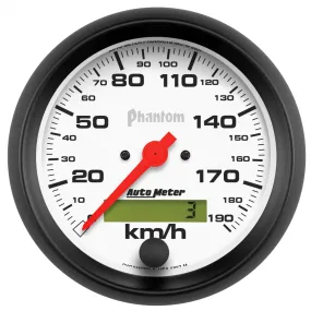 AutoMeter 5887-M GAUGE; SPEEDOMETER; 3 3/8in.; 190KM/H; ELEC. PROG. W/LCD ODO; PHANTOM
