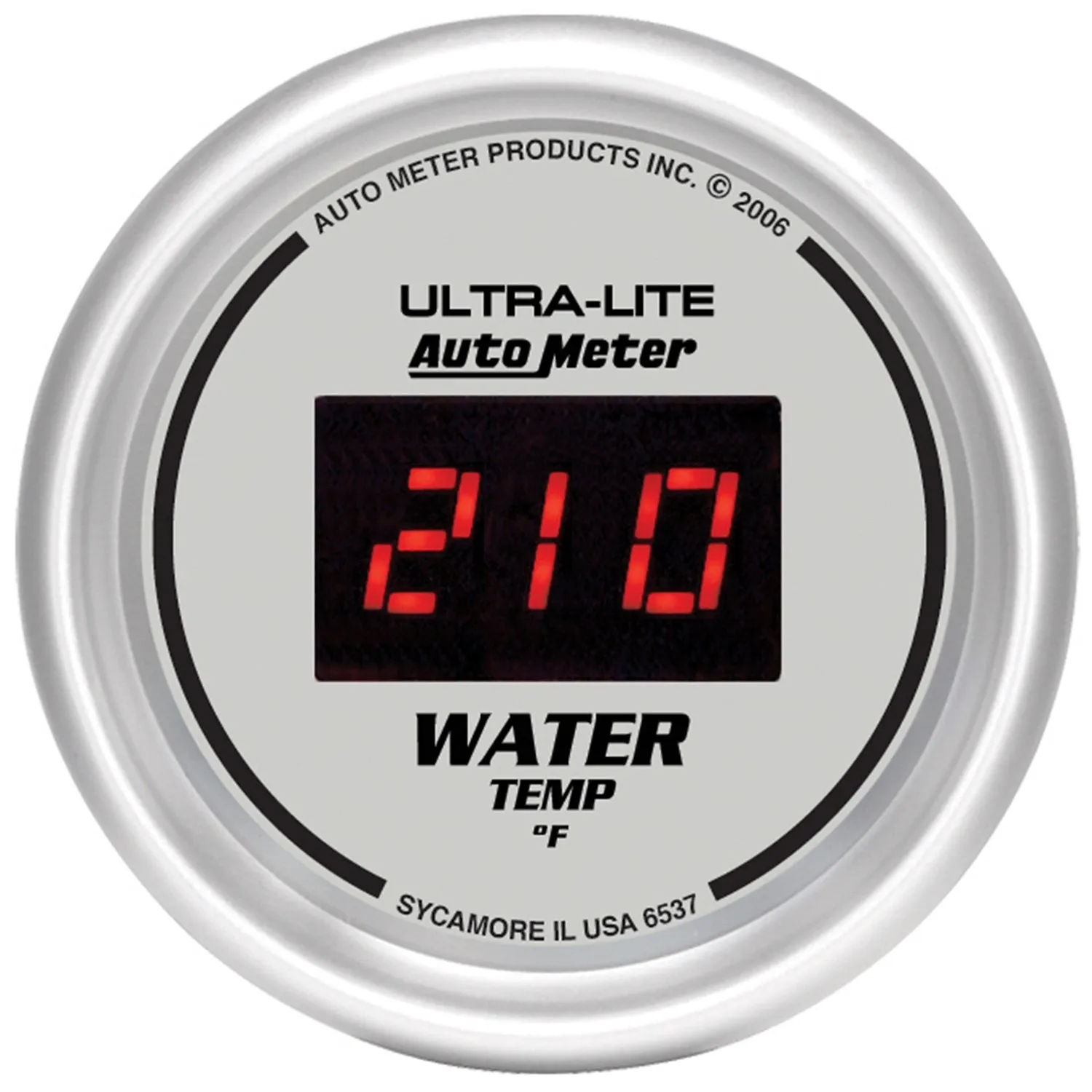 AutoMeter 6500 GAUGE KIT; 5 PC.; 3 3/8in./2 1/16in.; ELEC. SPEEDO.; DIGITAL; SILVER W/RED LED