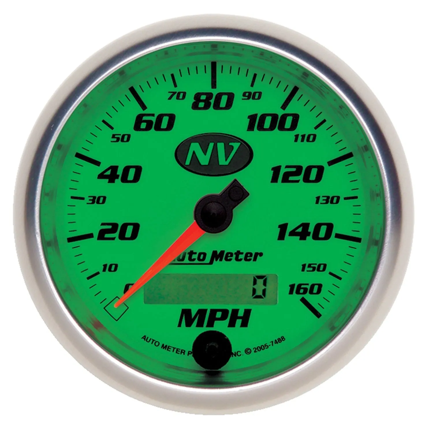 AutoMeter 7488 GAUGE; SPEEDOMETER; 3 3/8in.; 160MPH; ELEC. PROGRAMMABLE; NV