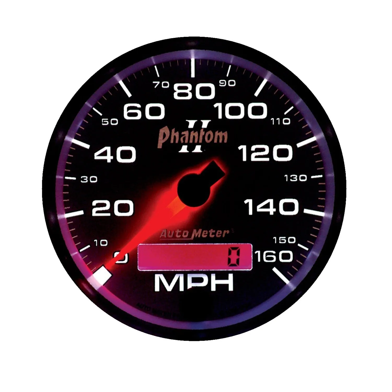 AutoMeter 7588 GAUGE; SPEEDOMETER; 3 3/8in.; 160MPH; ELEC. PROGRAMMABLE; PHANTOM II