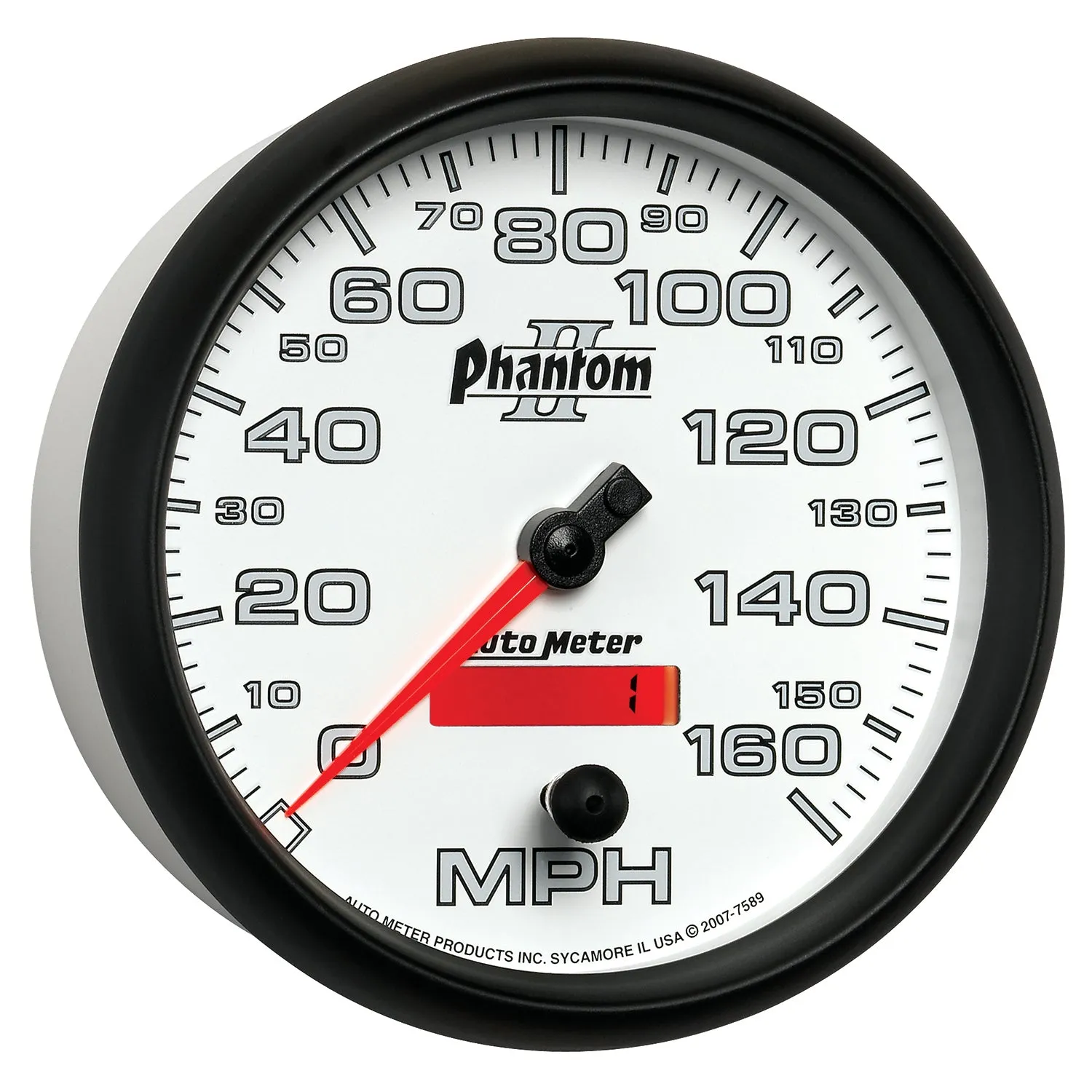 AutoMeter 7589 GAUGE; SPEEDOMETER; 5in.; 160MPH; ELEC. PROGRAMMABLE; PHANTOM II