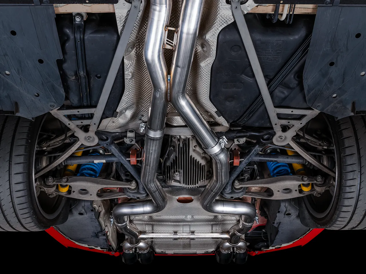 AWE Track Edition Catback Exhaust for BMW F8X M3/M4 - Chrome Silver