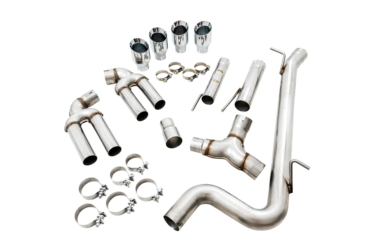 AWE Track Edition Exhaust for Audi 8V S3 - Chrome Silver Tips, 102mm