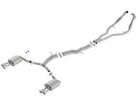 Borla Catback Exhaust Audi S5 Sportback 3.0L V6 Turbo w/ Electric Exhaust Valve [S-Type] (18-19) Silver/Brushed