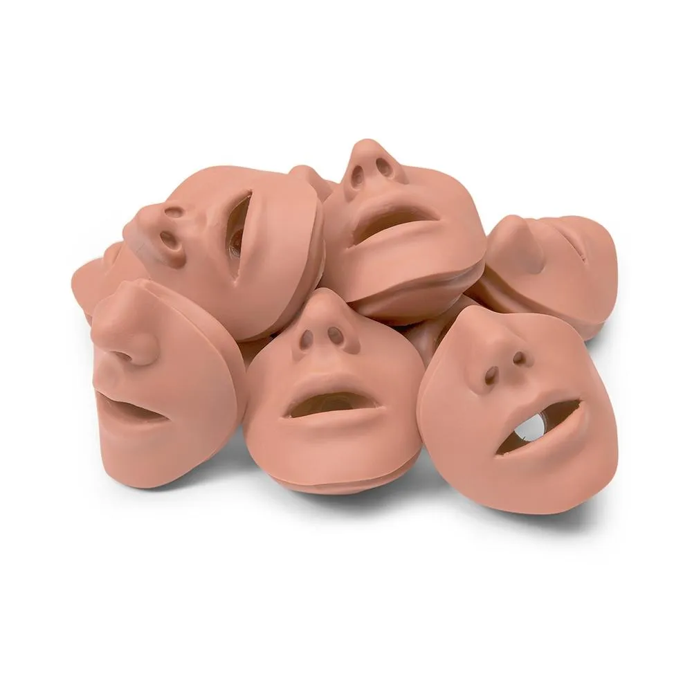 BRAD Replacement Mouth-Nose pieces for CPR Recording Manikin (10 Pack)