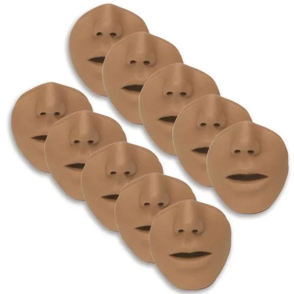 BRAD Replacement Mouth-Nose pieces for CPR Recording Manikin (10 Pack)