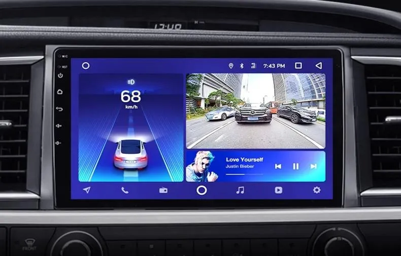 Car Dealz 10.2" Android 10.0 Toyota Highlander Kluger 3 XU50 2015-2017 In Dash Plus OEM Fascia