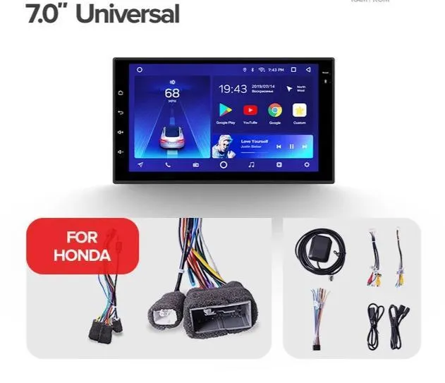 Car Dealz 7" Android 10.0 Universal Stereo Nissan Toyota Hyundai Honda w CAM