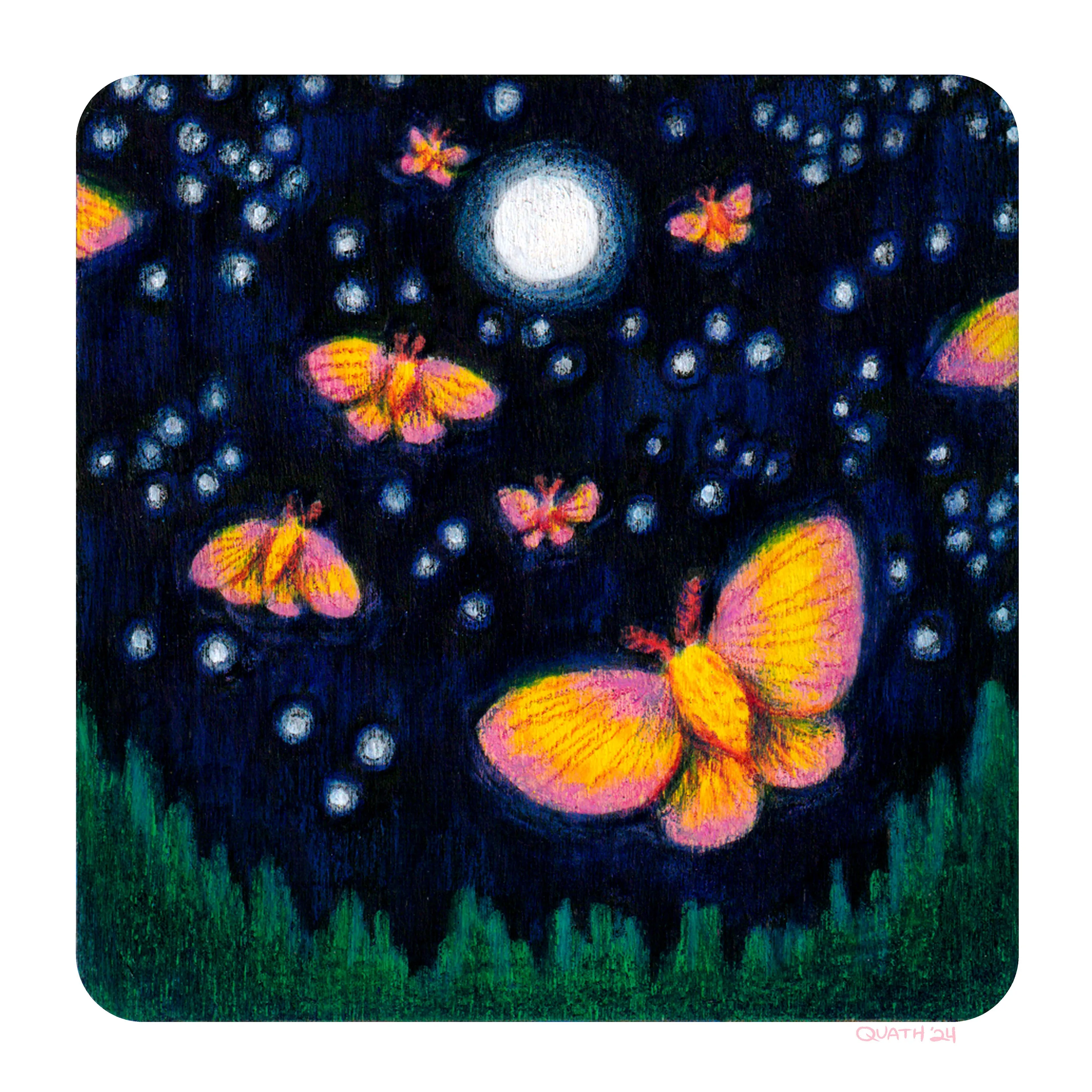 Creatures of Flight 2024 - Quathryn - “Rosy Maple Moths"