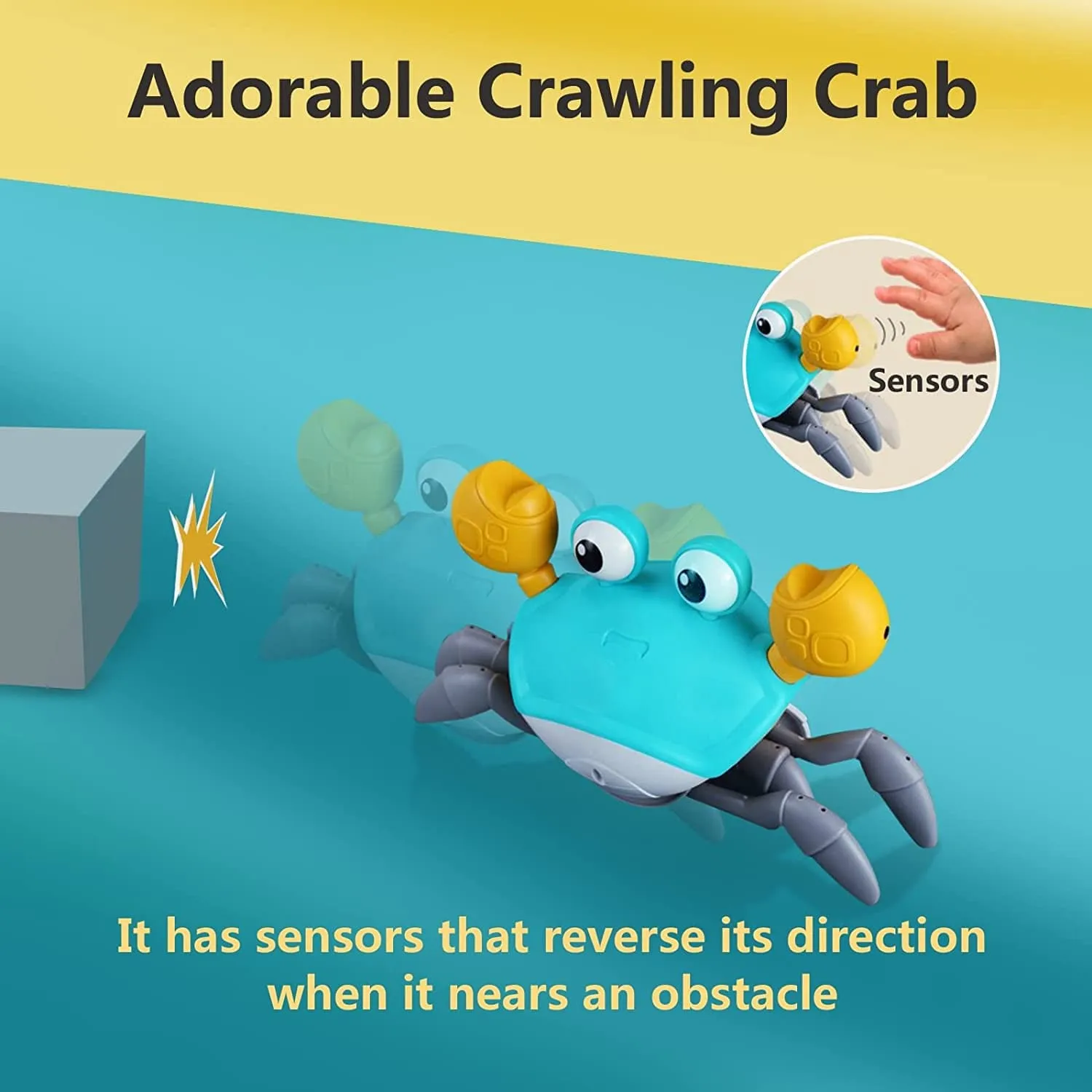 CuddleCrab Adventures – Baby Fun Tummy Time & Crawling Companion for Joyful Playtime