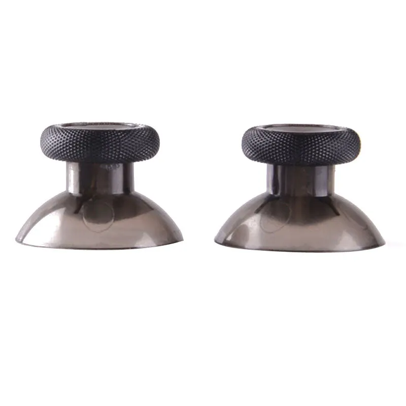 eXtremeRate Clear Black Custom Thumbsticks Joysticks Part For Microsoft Xbox one Controller - XOJ0115