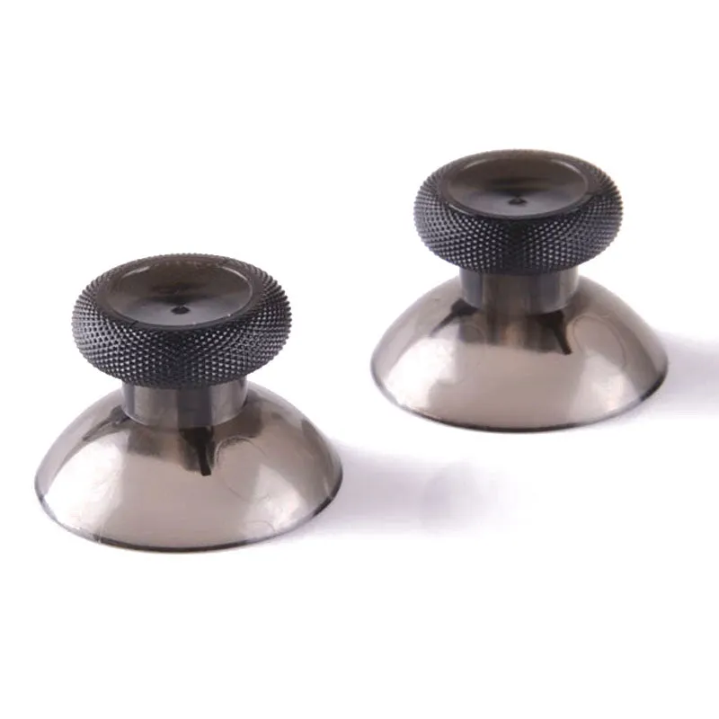 eXtremeRate Clear Black Custom Thumbsticks Joysticks Part For Microsoft Xbox one Controller - XOJ0115