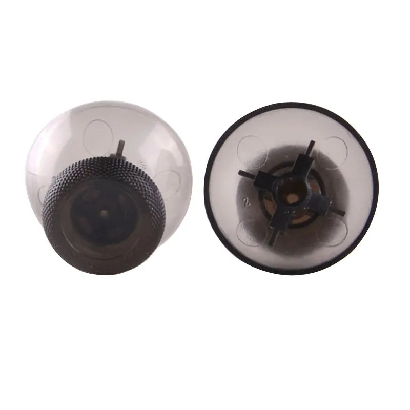 eXtremeRate Clear Black Custom Thumbsticks Joysticks Part For Microsoft Xbox one Controller - XOJ0115
