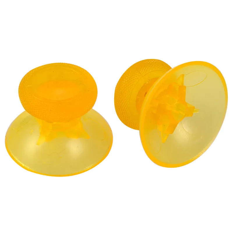 eXtremeRate Clear Yellow Custom Thumbsticks Joysticks Part For Microsoft Xbox one Controller - XOJ0117