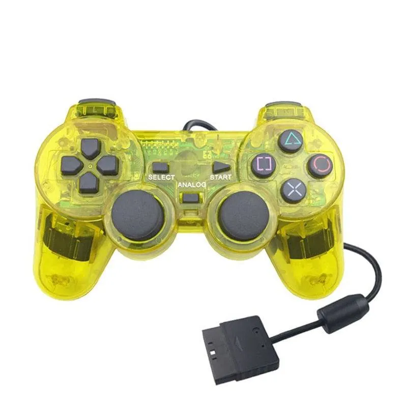 For Sony PS2 Game Controller Dual Vibration Digital Joypad Wired Connection Anti-slip Gamepad For Playstation 2 Gaming Console
