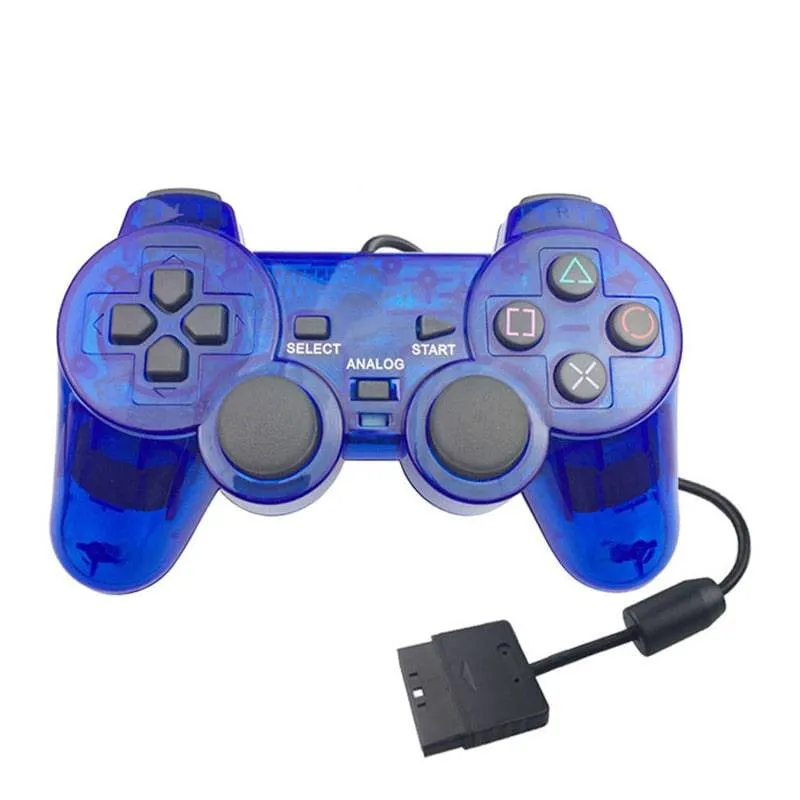 For Sony PS2 Game Controller Dual Vibration Digital Joypad Wired Connection Anti-slip Gamepad For Playstation 2 Gaming Console