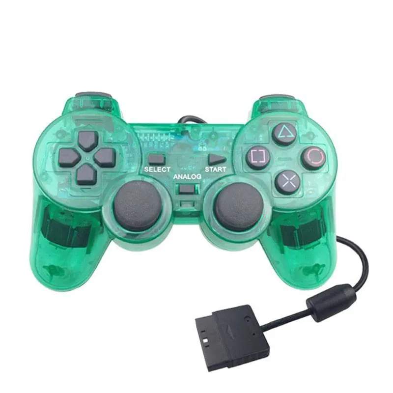 For Sony PS2 Game Controller Dual Vibration Digital Joypad Wired Connection Anti-slip Gamepad For Playstation 2 Gaming Console