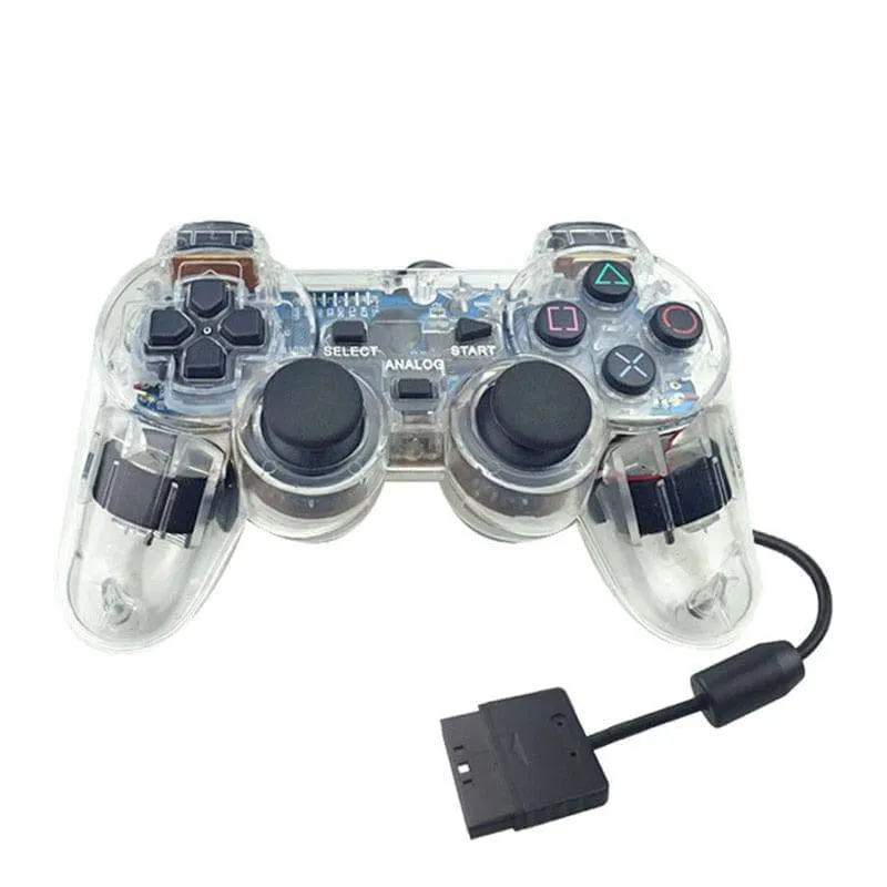 For Sony PS2 Game Controller Dual Vibration Digital Joypad Wired Connection Anti-slip Gamepad For Playstation 2 Gaming Console
