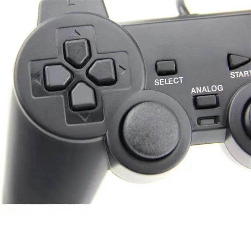 For Sony PS2 Game Controller Dual Vibration Digital Joypad Wired Connection Anti-slip Gamepad For Playstation 2 Gaming Console