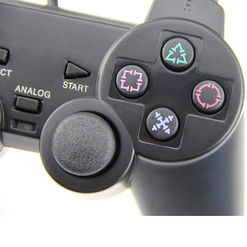 For Sony PS2 Game Controller Dual Vibration Digital Joypad Wired Connection Anti-slip Gamepad For Playstation 2 Gaming Console
