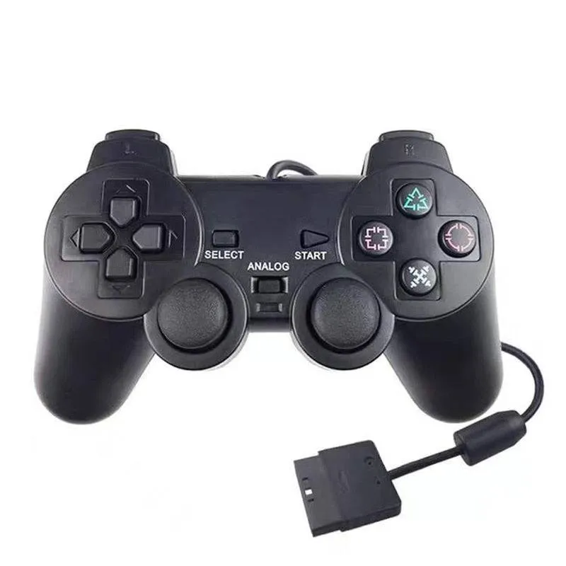 For Sony PS2 Game Controller Dual Vibration Digital Joypad Wired Connection Anti-slip Gamepad For Playstation 2 Gaming Console