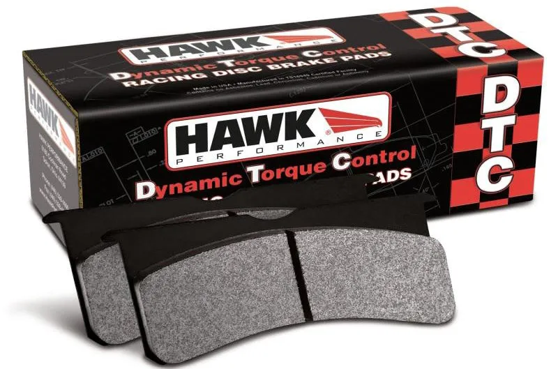 Hawk Performance DTC-60 Front Brake Pad Sets for 00-09 Honda S2000 | 02-06 Acura RSX Type S | 06-11 Honda Civic Si (hawkHB361G.622)