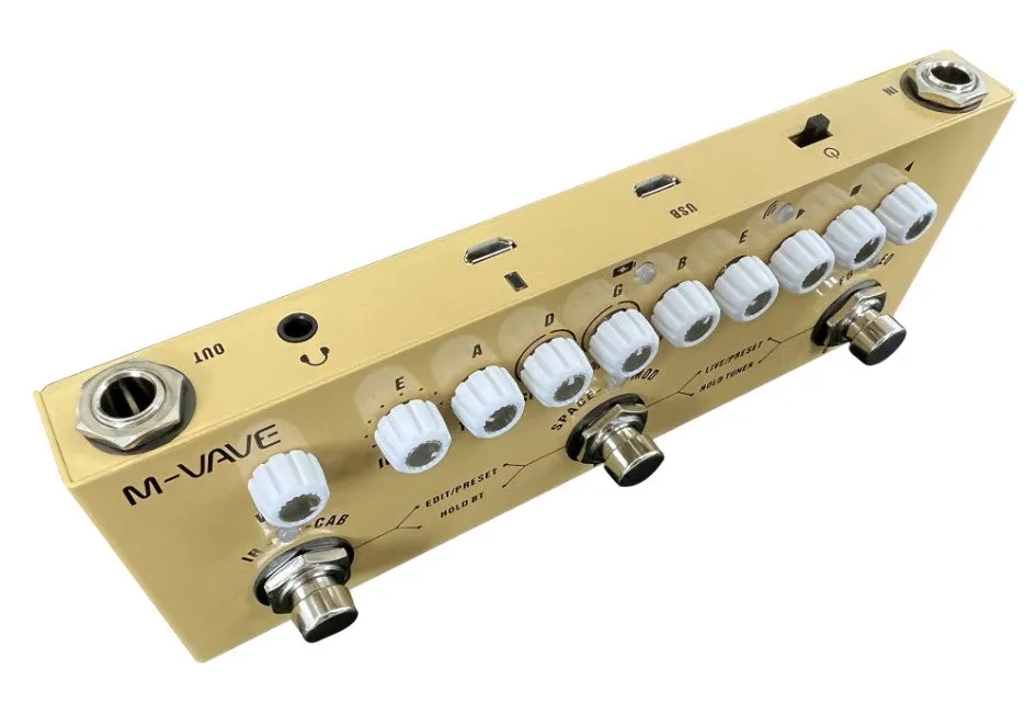 Haze Cube BABY AC Rechargeable Multi Effects Pedal for Acoustic Guitar Recording Audio Interface Function Cuvave Pedal