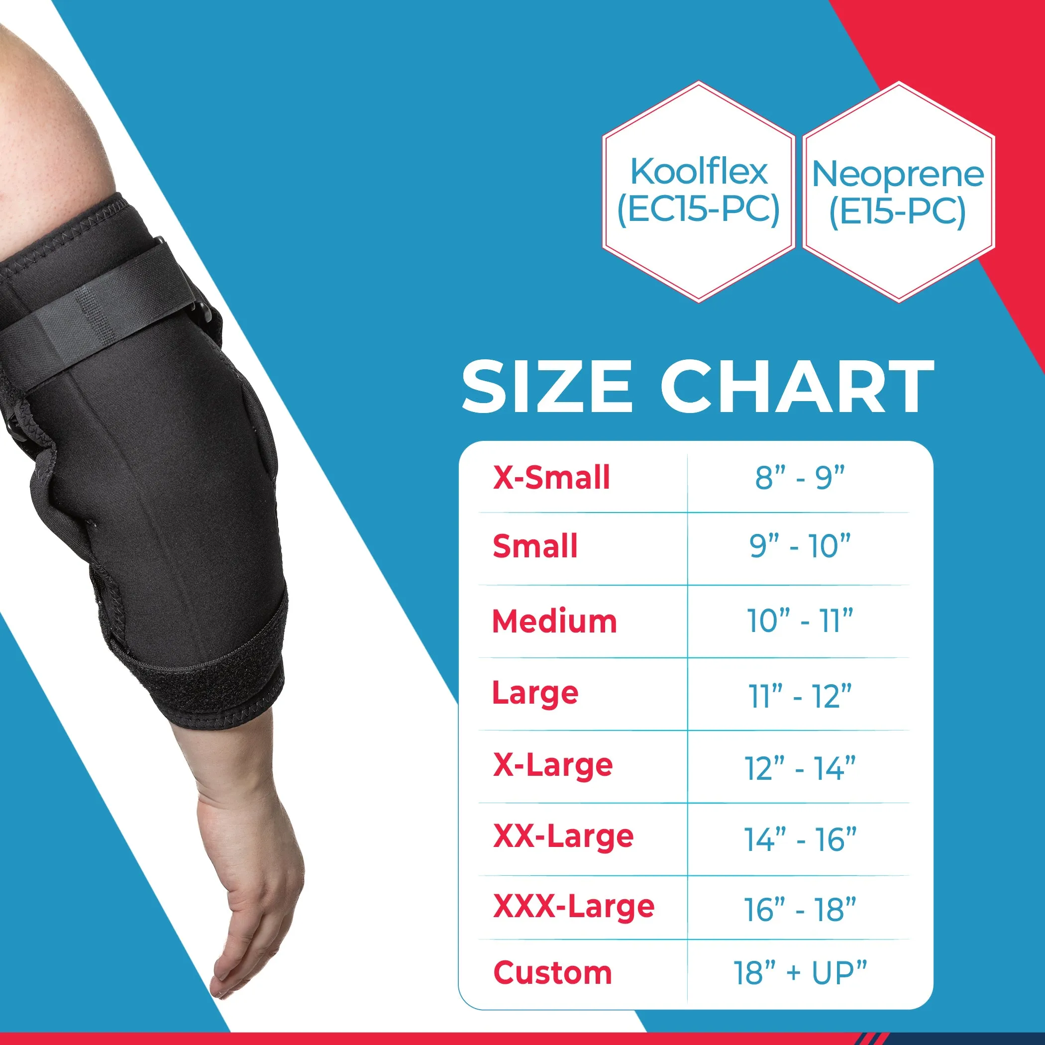 Hyperextension Hinged Elbow Brace Neoprene (E15-PC)