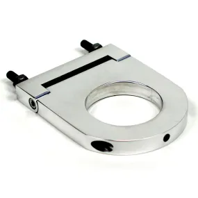 ididit 2-1/4" Diameter Tube Steering Column Bracket 2-1/2" Drop Swivel Base Aluminum - Polished