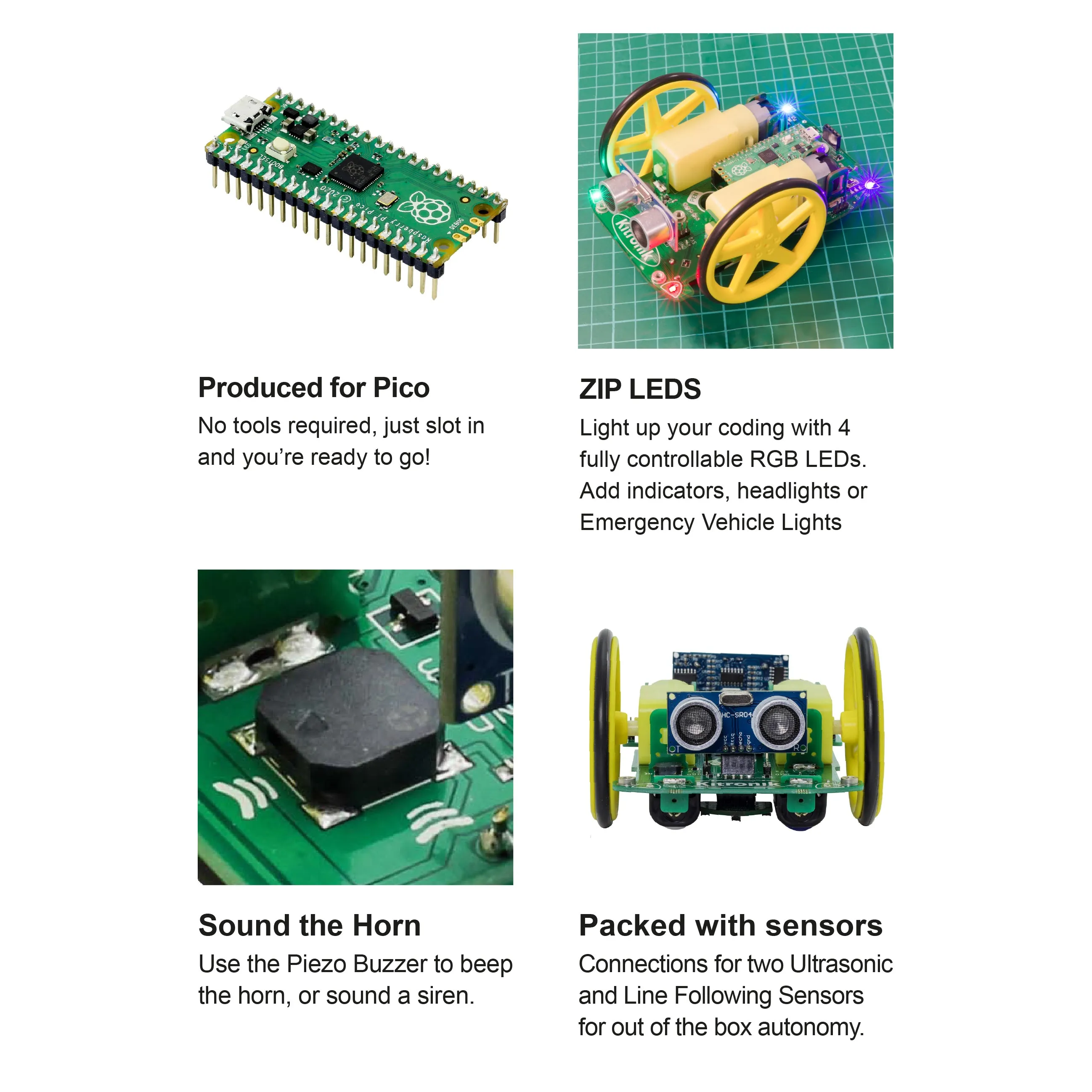 Kitronik Autonomous Robotics Platform for Pico