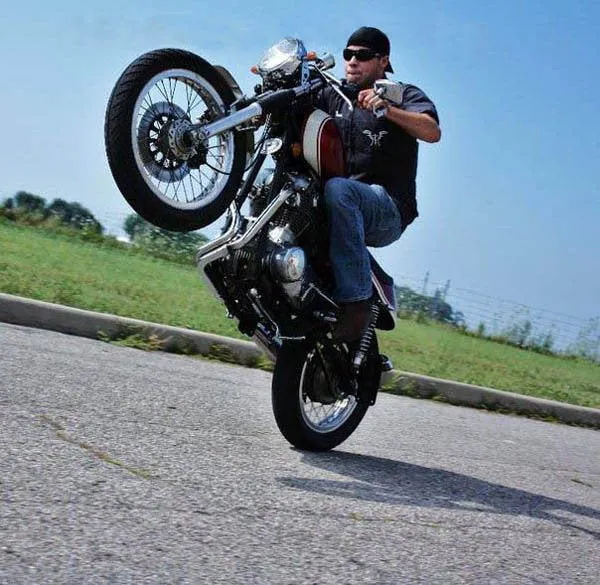 Loaded Gun Custom Yamaha XS650 Rearsets by TC Bros.